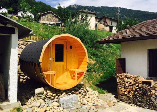 Kundenbild: FinnTherm Fass-Sauna Max