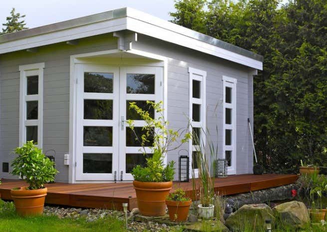 Kundenbild: 5-Eck Gartenhaus Modell Lindau-40