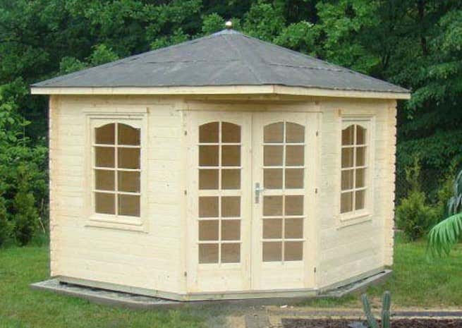Kundenbild: 5-Eck Gartenhaus Modell Victoria-B