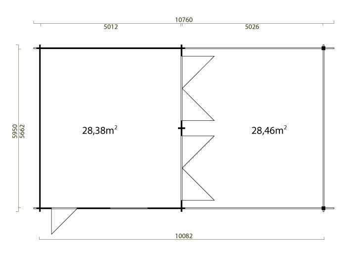 Doppelgarage mit Carport Modell Falun-44 ISO Doppelgarage mit Carport Modell Falun-44 ISO