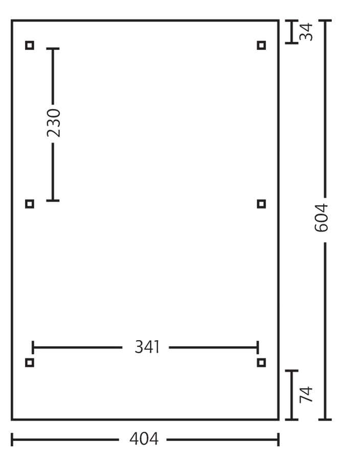 Carport Emsland 404 x 604 cm Carport Emsland 404 x 604 cm