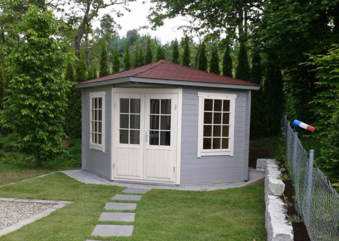 5Eck Gartenhaus Modell Monica