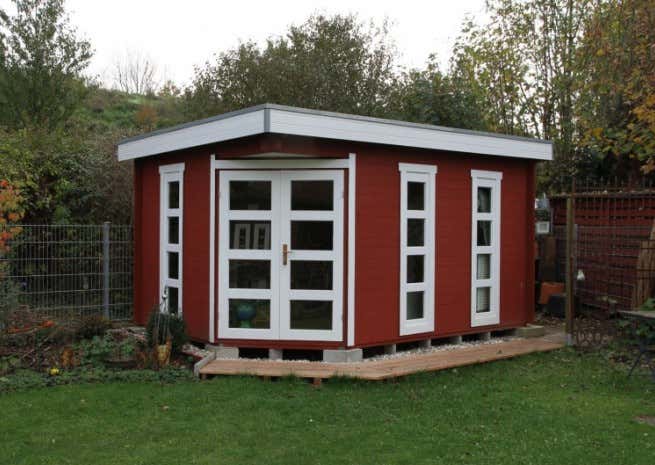 Kundenbild: 5-Eck Gartenhaus Modell Lindau-40
