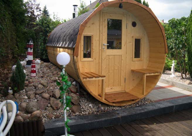 Kundenbild: FinnTherm Fass-Sauna Max