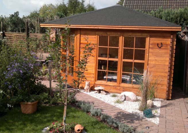 Kundenbild: 5-Eck Gartenhaus Modell Victoria C 40
