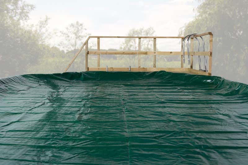 Gewebeverstärkte Abdeckplane für 8-Eck Pool