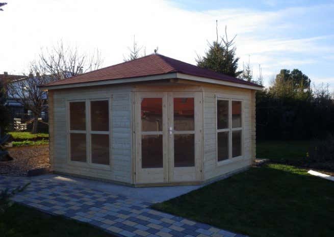Kundenbild: 5-Eck Gartenhaus Modell Victoria C 40