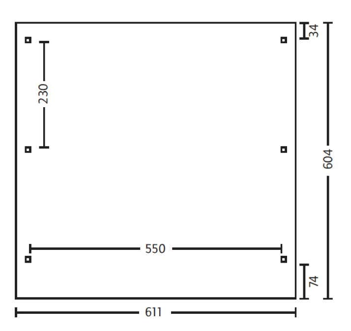 Carport Spessart 611 x 604 cm Carport Spessart 611 x 604 cm