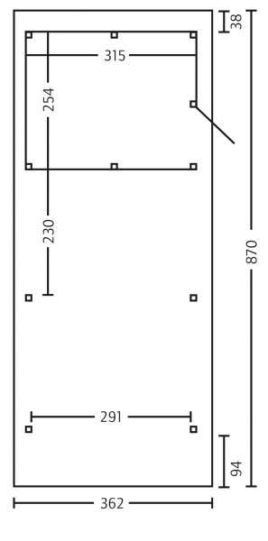 Carport Wendland 362 x 870 cm mit Abstellraum Carport Wendland 362 x 870 cm mit Abstellraum