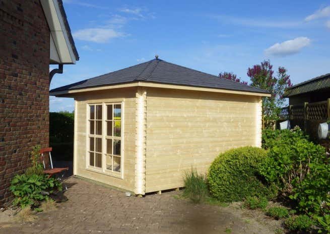 Kundenbild: 5-Eck Gartenhaus Modell Victoria C 40