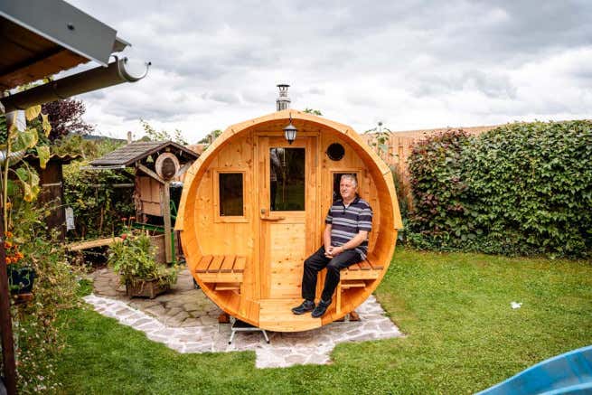 Kundenbild: FinnTherm Fass-Sauna Sam