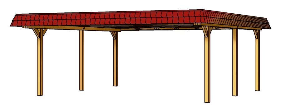 Carport Wendland 630 x 637 cm Carport Wendland 630 x 637 cm