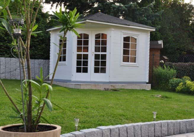 Kundenbild: 5-Eck Gartenhaus Modell Victoria-B