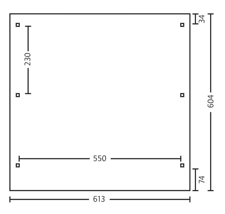 Carport Emsland 613 x 604 cm Carport Emsland 613 x 604 cm