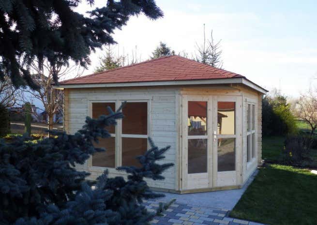 Kundenbild: 5-Eck Gartenhaus Modell Victoria C 40