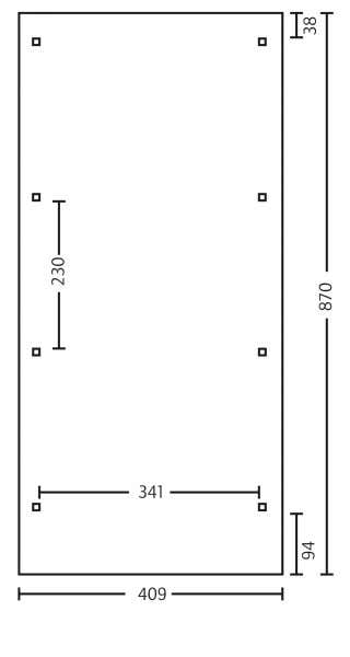 Carport Wendland 409 x 870 cm Carport Wendland 409 x 870 cm