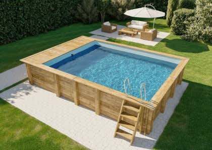 Piscines hors-sol, piscine Laghetto, piscine en bois, piscine en kit -  Suisse