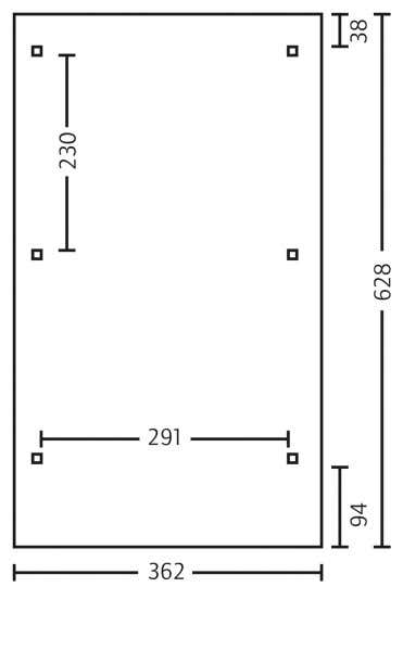 Carport Wendland 362 x 628 cm Carport Wendland 362 x 628 cm