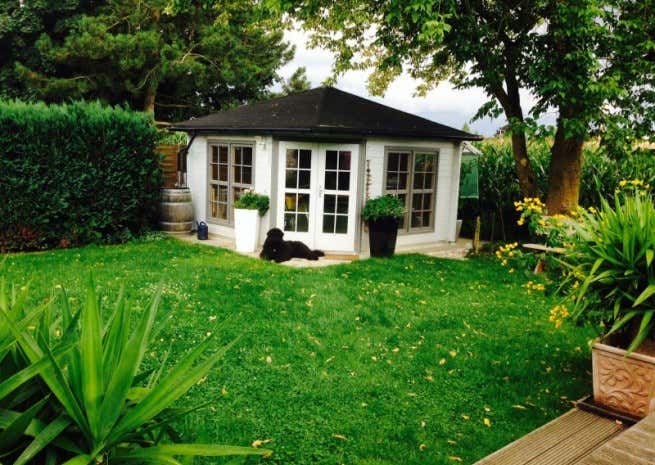 Kundenbild: 5-Eck Gartenhaus Modell Victoria C 40