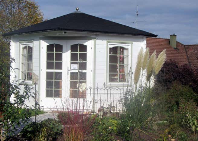 Kundenbild: 5-Eck Gartenhaus Modell Victoria-B