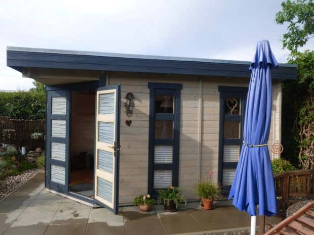 Kundenbild: 5-Eck Gartenhaus Modell Lindau-40