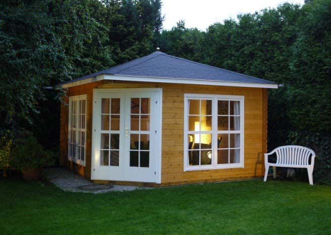 Kundenbild: 5-Eck Gartenhaus Modell Victoria C 40