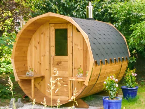 Kundenbild: FinnTherm Fass-Sauna Sam