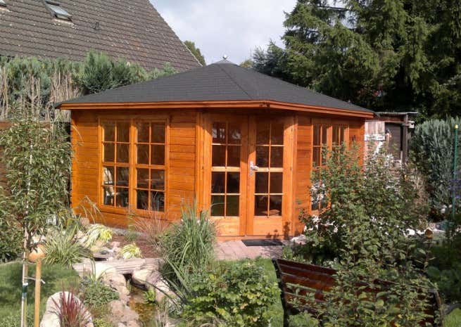 Kundenbild: 5-Eck Gartenhaus Modell Victoria C 40