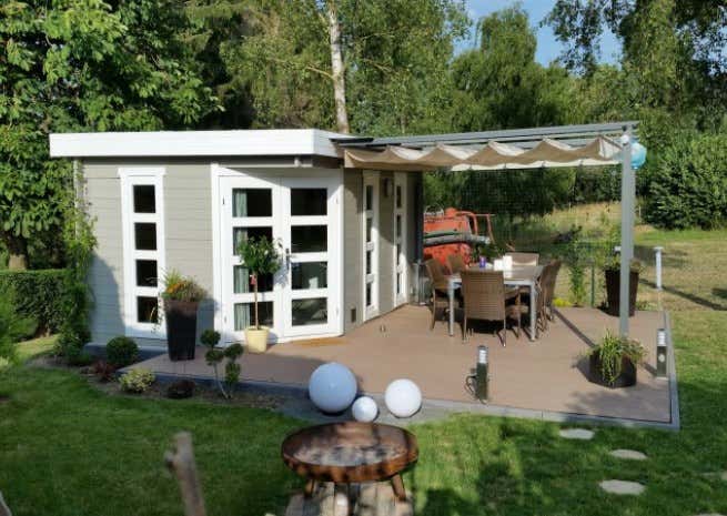 Kundenbild: 5-Eck Gartenhaus Modell Lindau-40