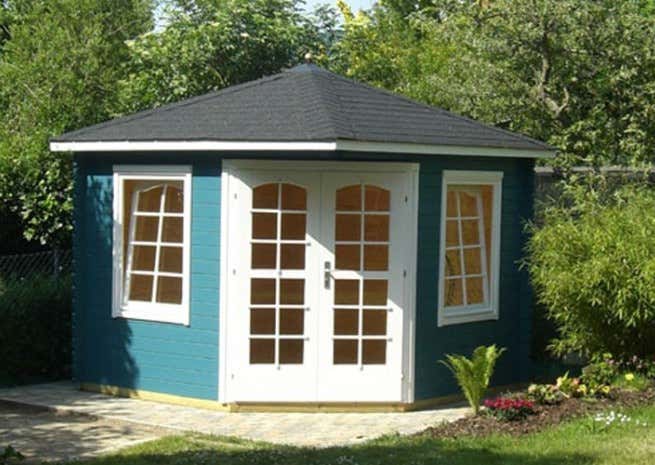 Kundenbild: 5-Eck Gartenhaus Modell Victoria-B