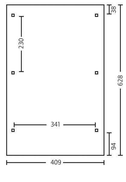 Carport Wendland 409 x 628 cm Carport Wendland 409 x 628 cm