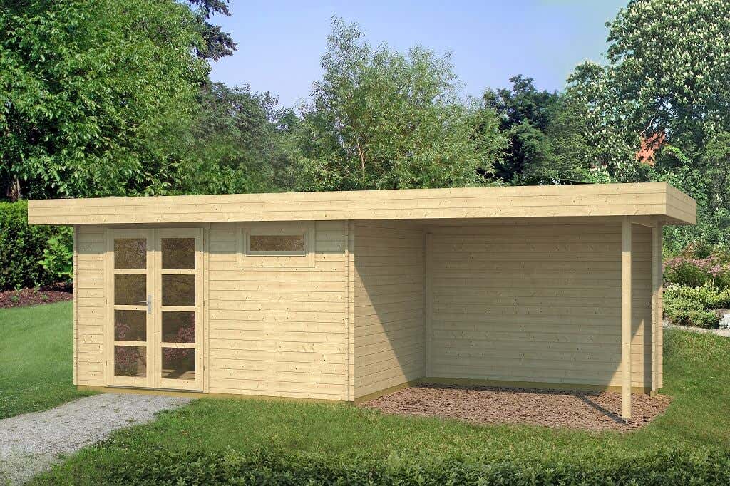 Gartenhaus Modern C Mit Seitendach 122203sd 2