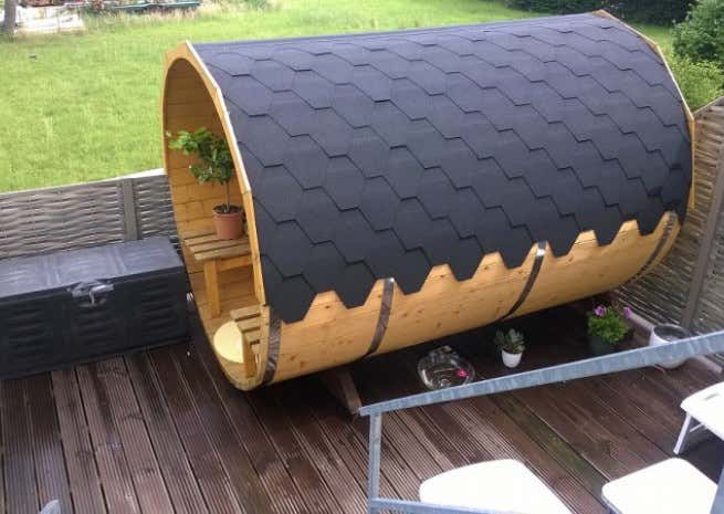 Kundenbild: FinnTherm Fass-Sauna Sam