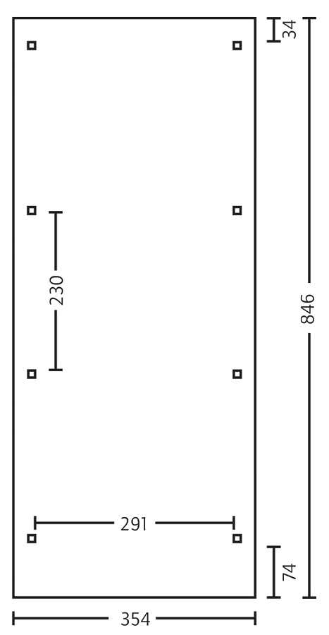 Carport Emsland 354 x 846 cm Carport Emsland 354 x 846 cm